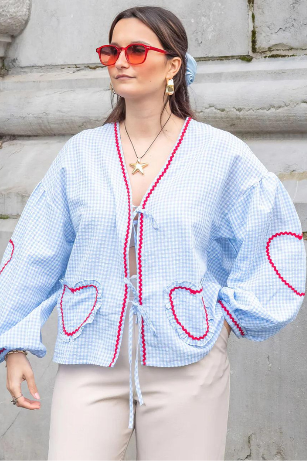 RUBY | TIE UP LONG SLEEVE BLOUSE