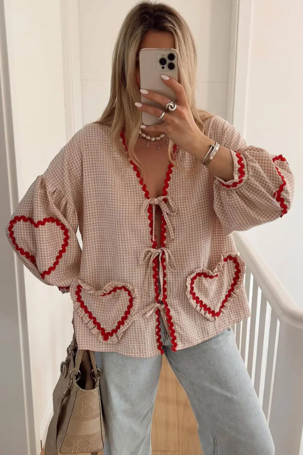 RUBY | TIE UP LONG SLEEVE BLOUSE